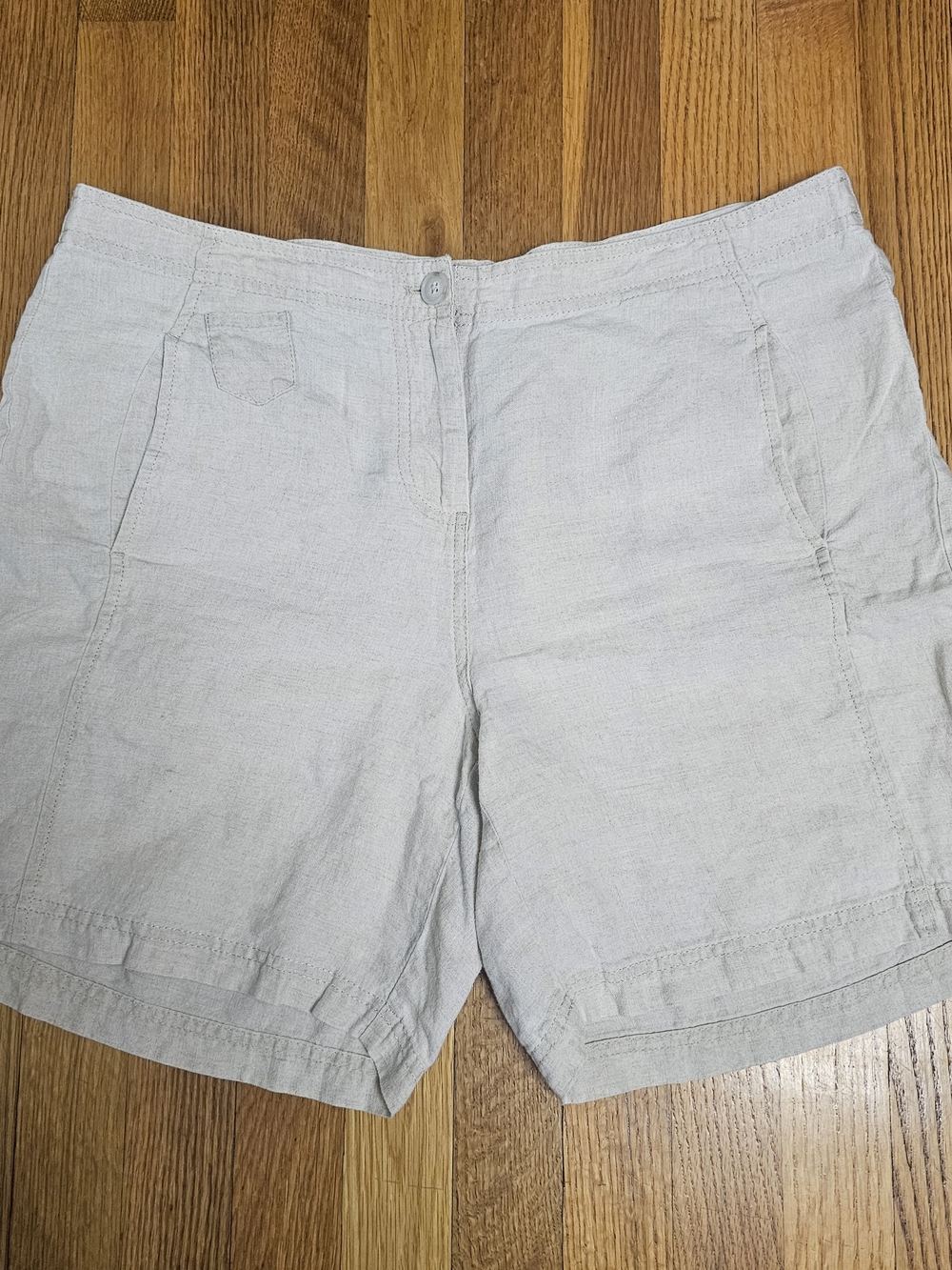J. Jill Light Tan Linen Shorts In Size 12